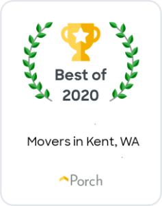Porch Award 2020 Best Movers in Kent Washington